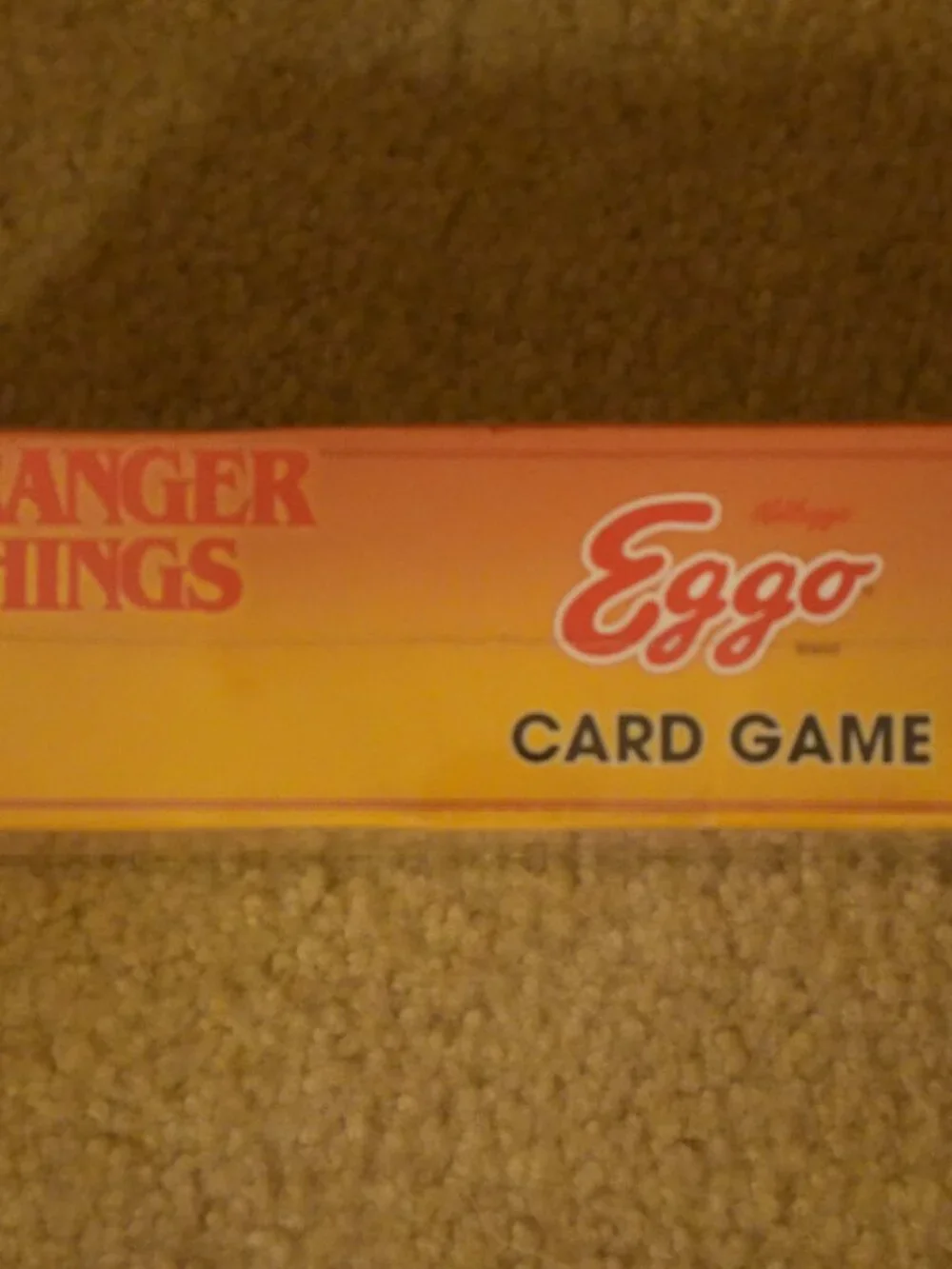 Novelty 'Stranger Things' Eggo Card Game - still in original packaging
